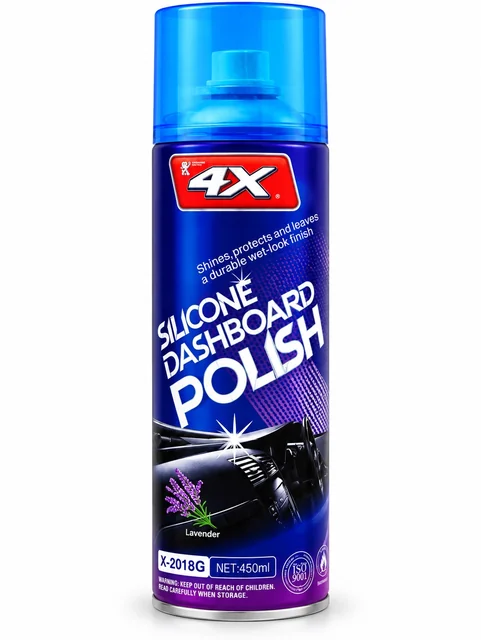 Abrillantador de tablero — 4X · Silicone Dashboard Polish